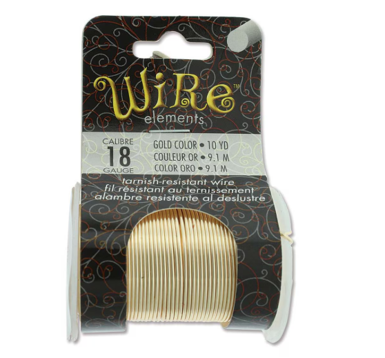 Beading Wire, Beadsmith Craft Wire Tarnish Resistant, Silver, Copper, Gold, Ant. copper, Vintage Bronze 18,20, 22, 24, 26 ga.