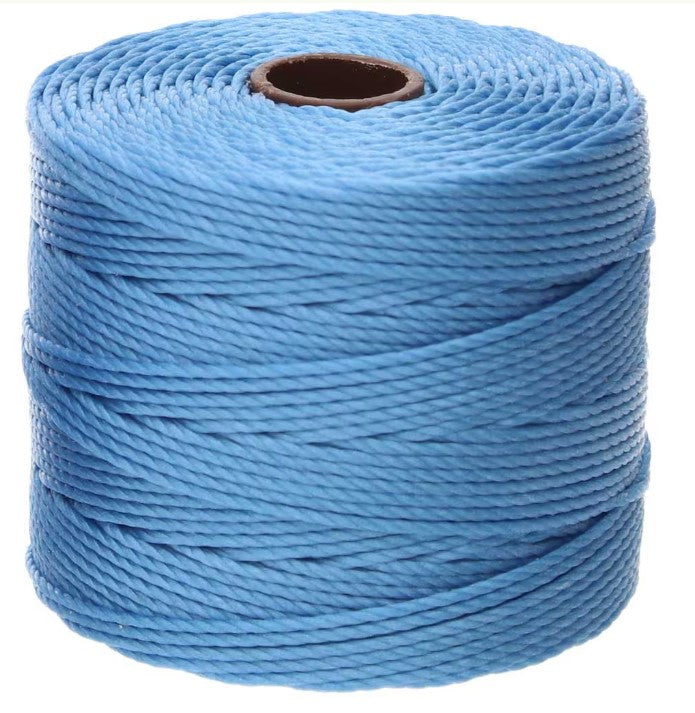S-LON BEAD CORD CAROLINA BLUE 77YD TEX210