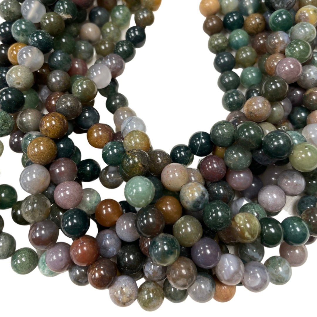 Fancy Jasper Bead strand 4mm,6mm or 8mm Round 15-16 inch