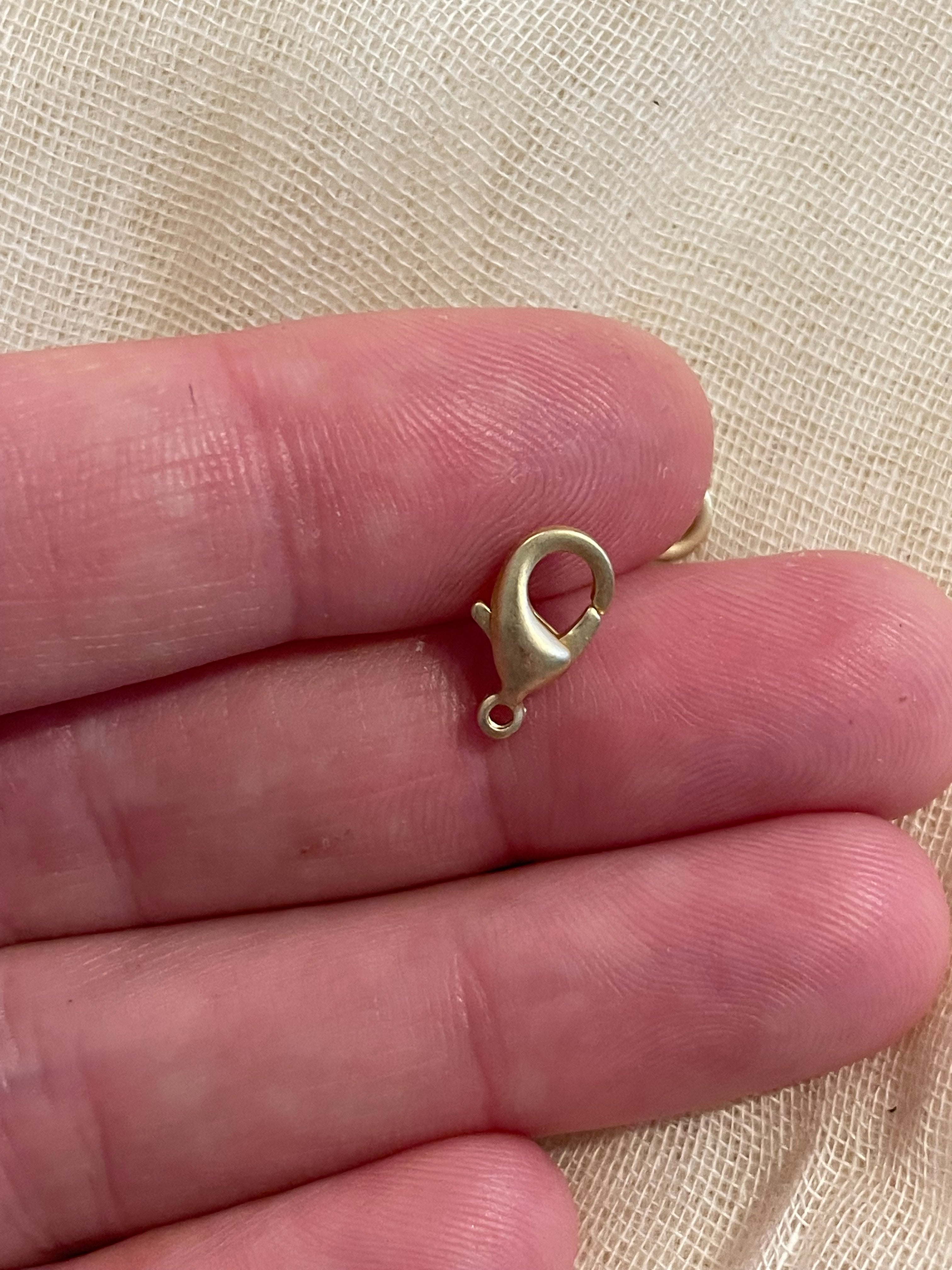 Lobster Claw Clasps Matte Gold Plated 15mm x 9mm 4 Pieces