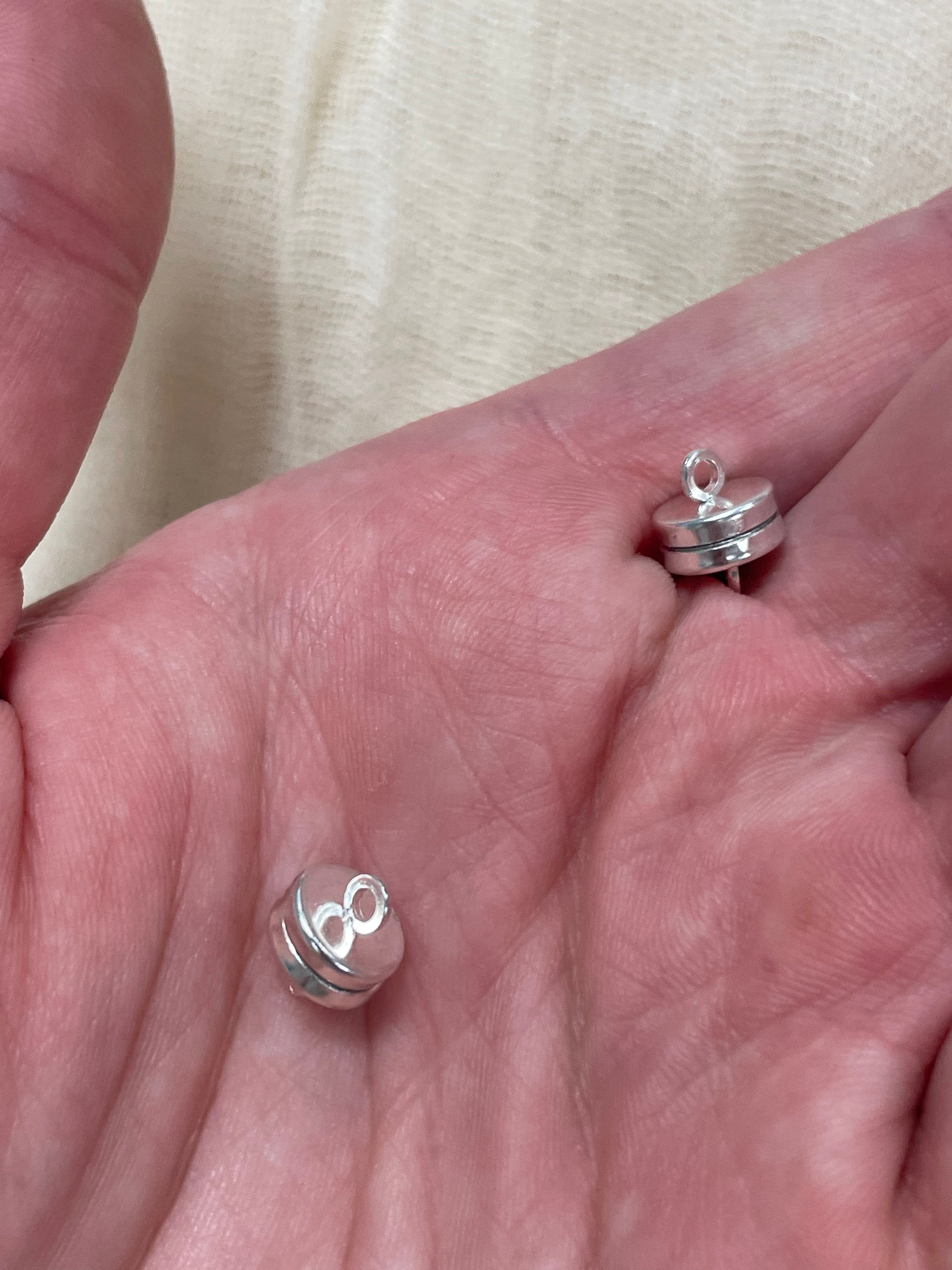 Magnetic Clasps Silver Plate