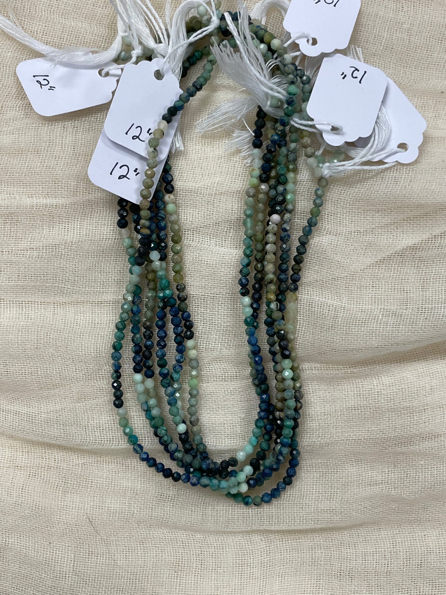 Chrysocolla Beads Faceted 3mm