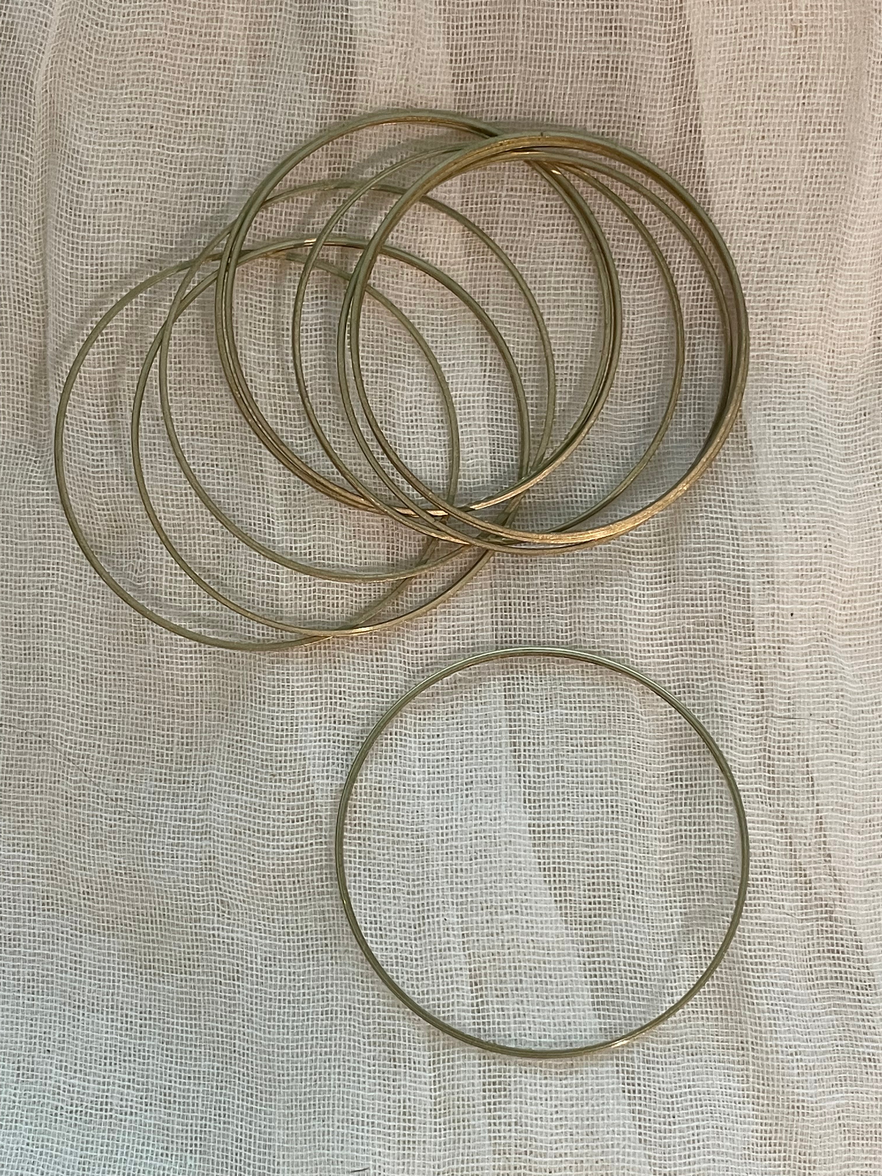 Solid Brass Soldered rings, 2 sizes