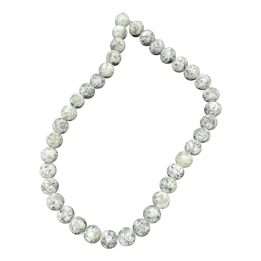 Matte Sesame Jasper Round 10mm Beads