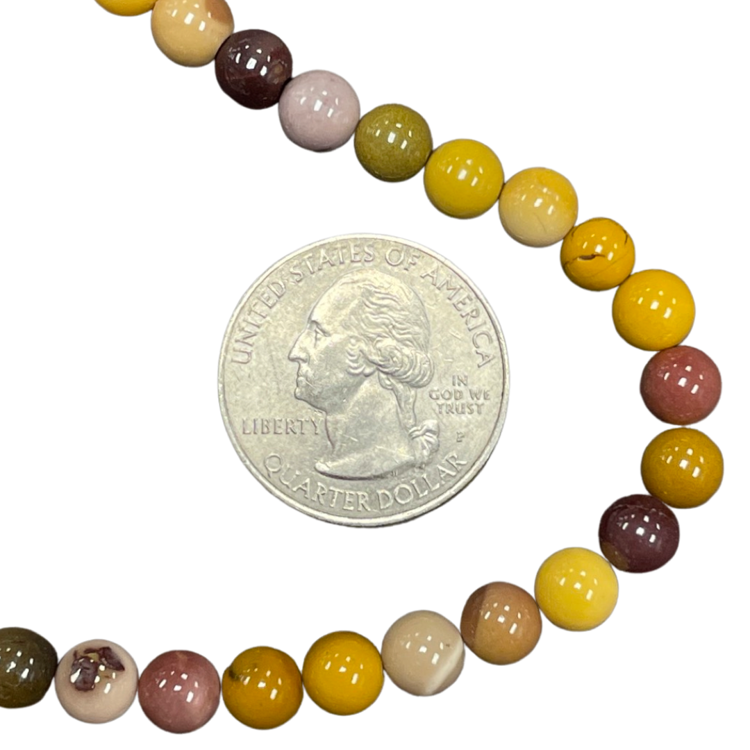 Moukite Jasper beads 6mm Round