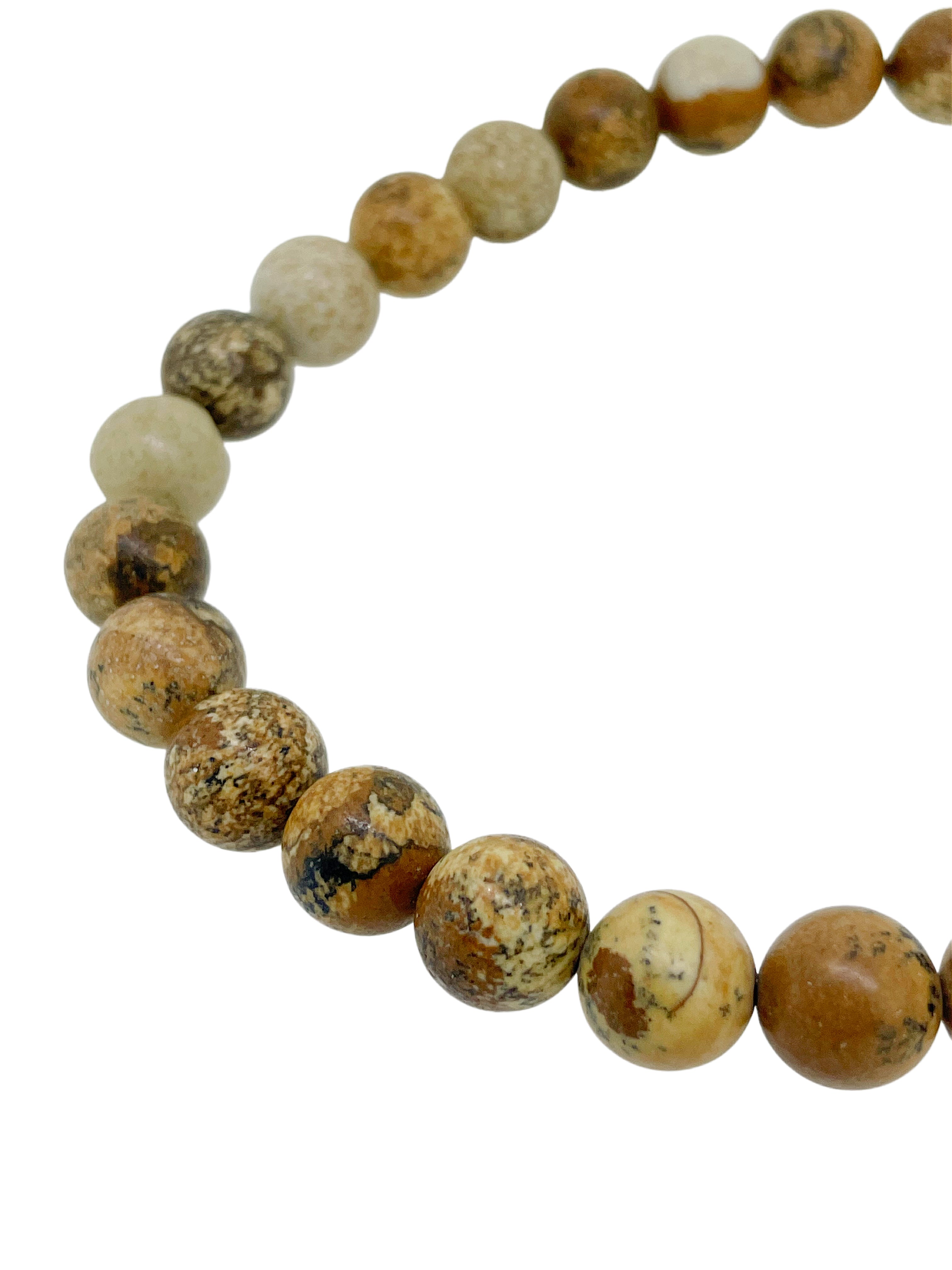 Picture Jasper beads 10mm Round