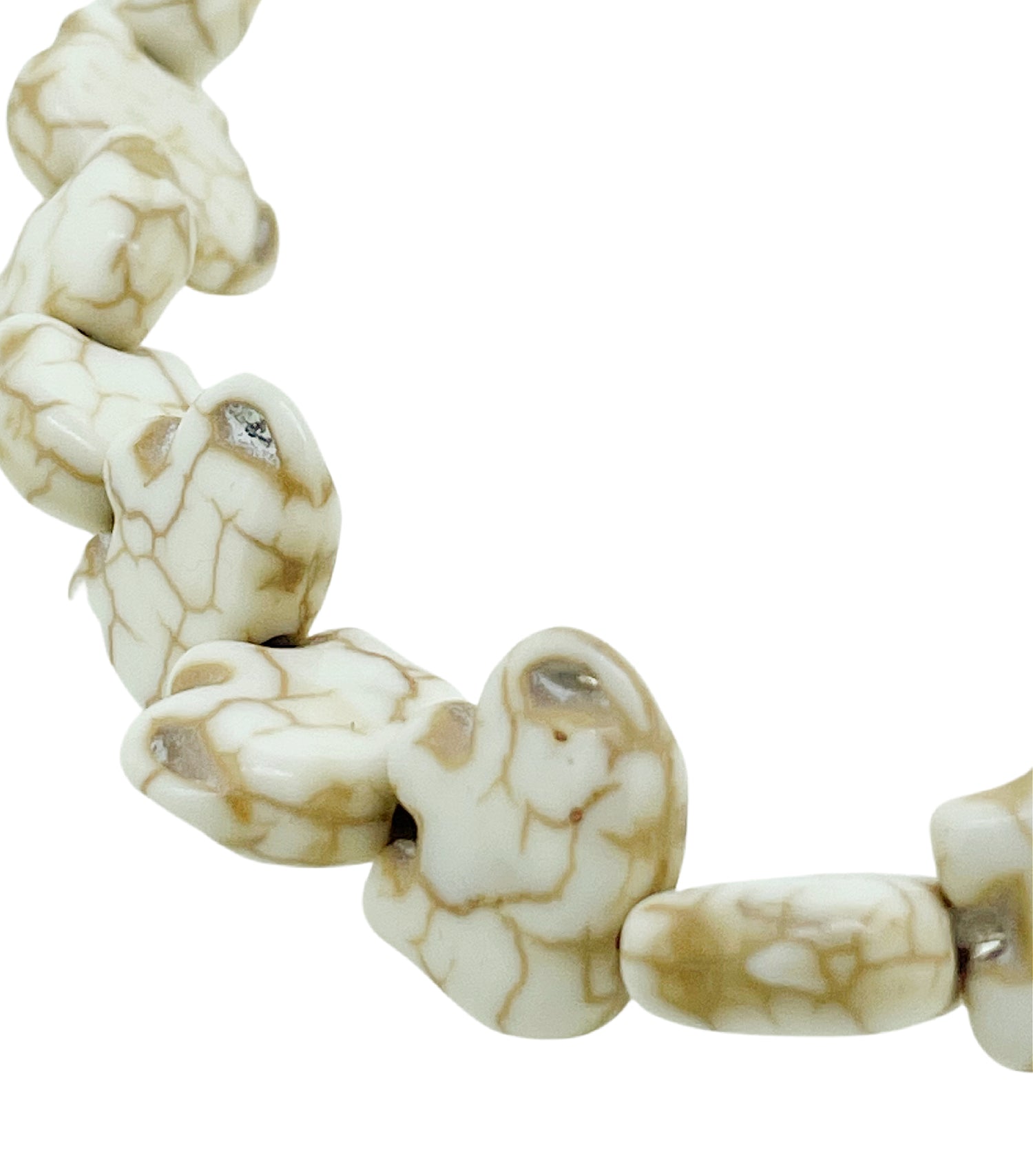 Magnesite-Dyed Elephant Beads white or turquoise 10x15mm