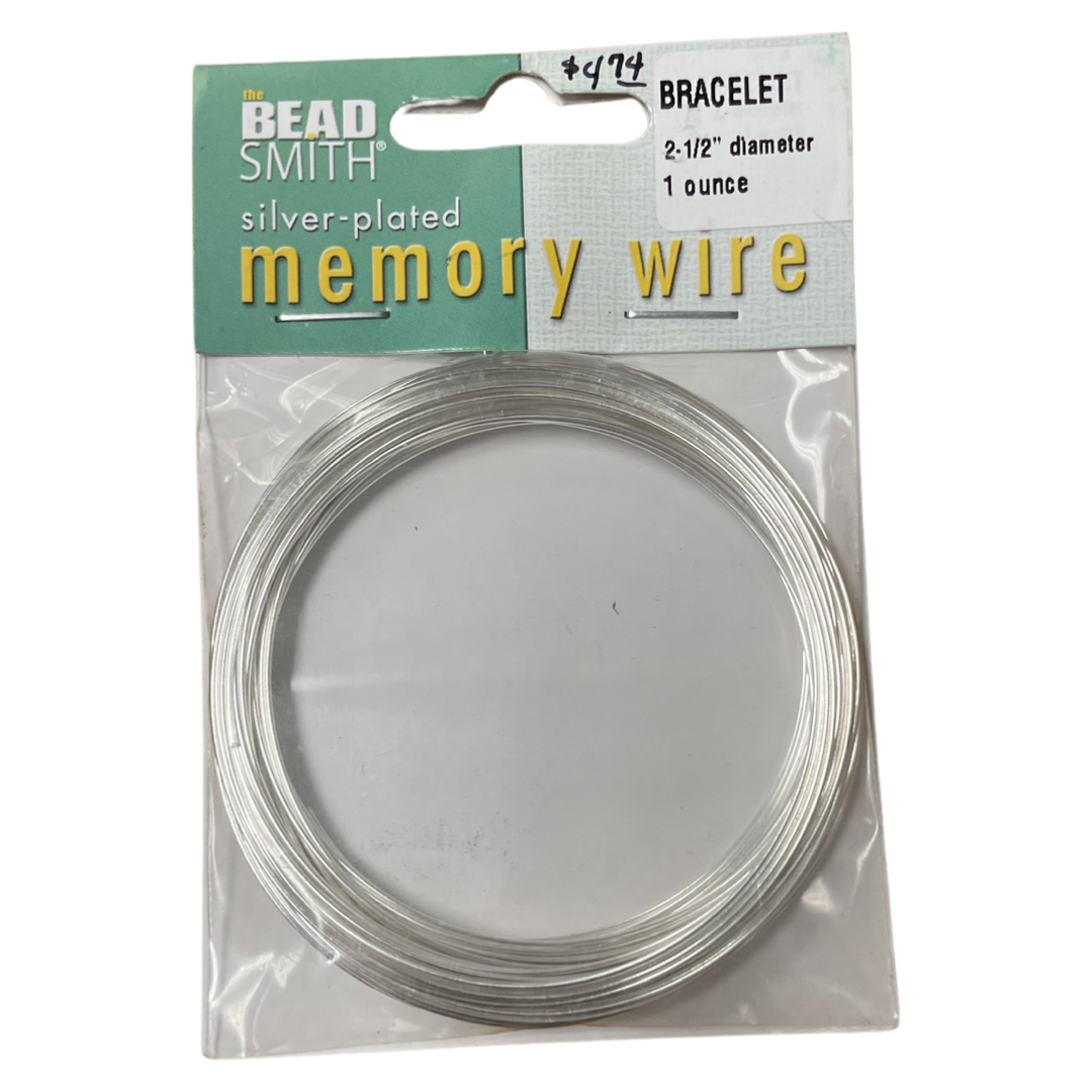 Silver-Plated Memory Wire (2.5" and 1.75" Sizes)
