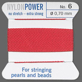 Griffin Nylon Power Cord Red