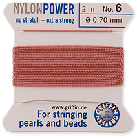Griffin Nylon Power Cord Dark Pink