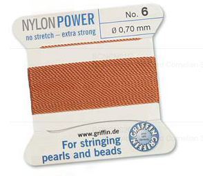 Griffin Nylon Power Cord Carnelian #6