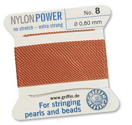 Griffin Nylon Power Cord Carnelian #8