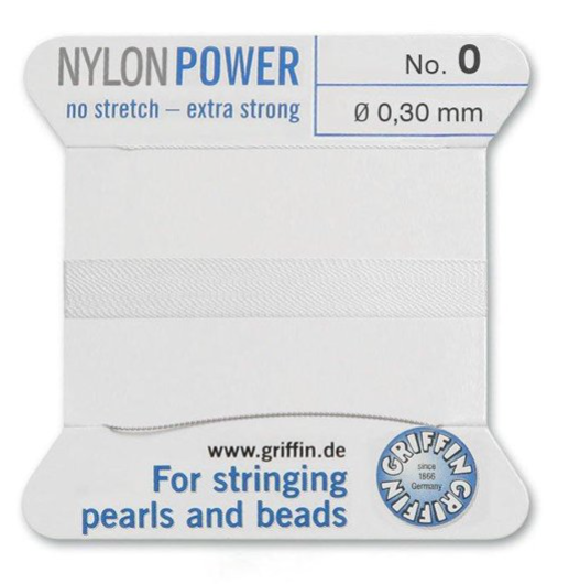 Griffin Nylon Power Cord White #0