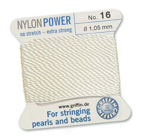 Griffin Nylon Power Cord White #16