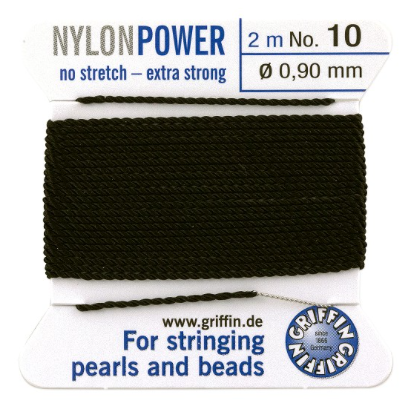 Griffin Nylon Power Cord Black