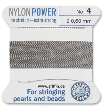 Griffin Nylon Power Cord Grey