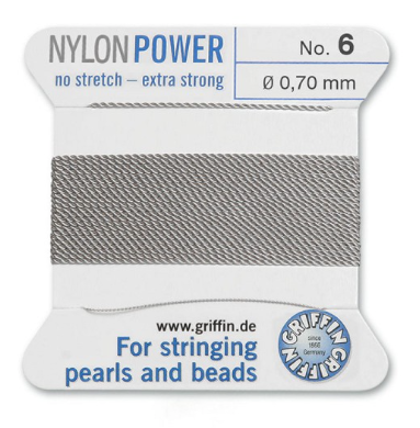 Griffin Nylon Power Cord Grey