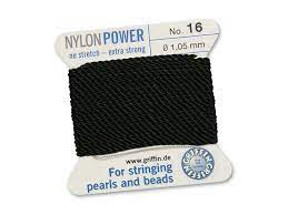 Griffin Nylon Power Cord Black