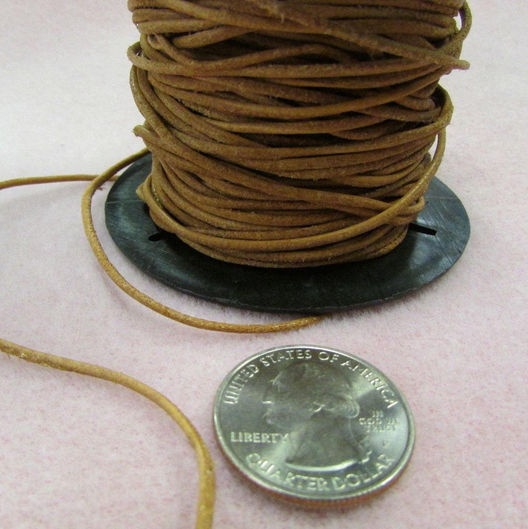 Leather cord 1.5mm round 5-yard package