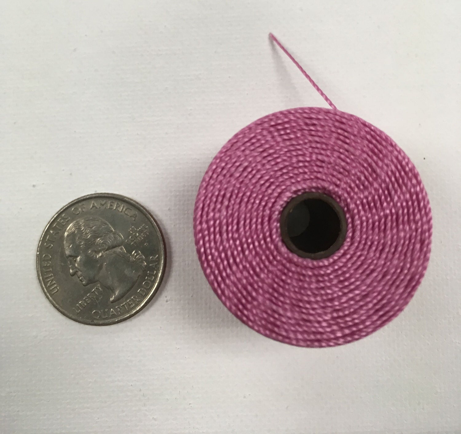 S-lon TEX210 Lt Orchid nylon bead cord 77 yard