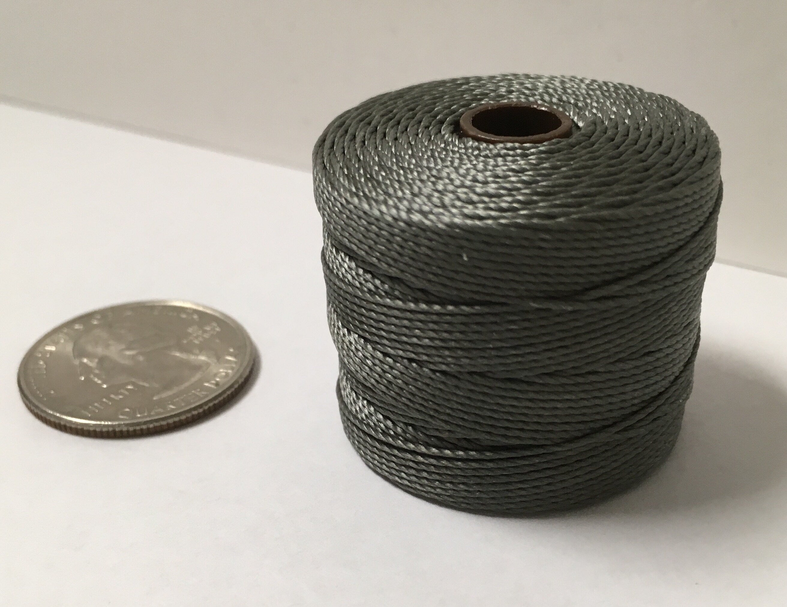 S-lon bead cord TEX210 nylon Gun Metal