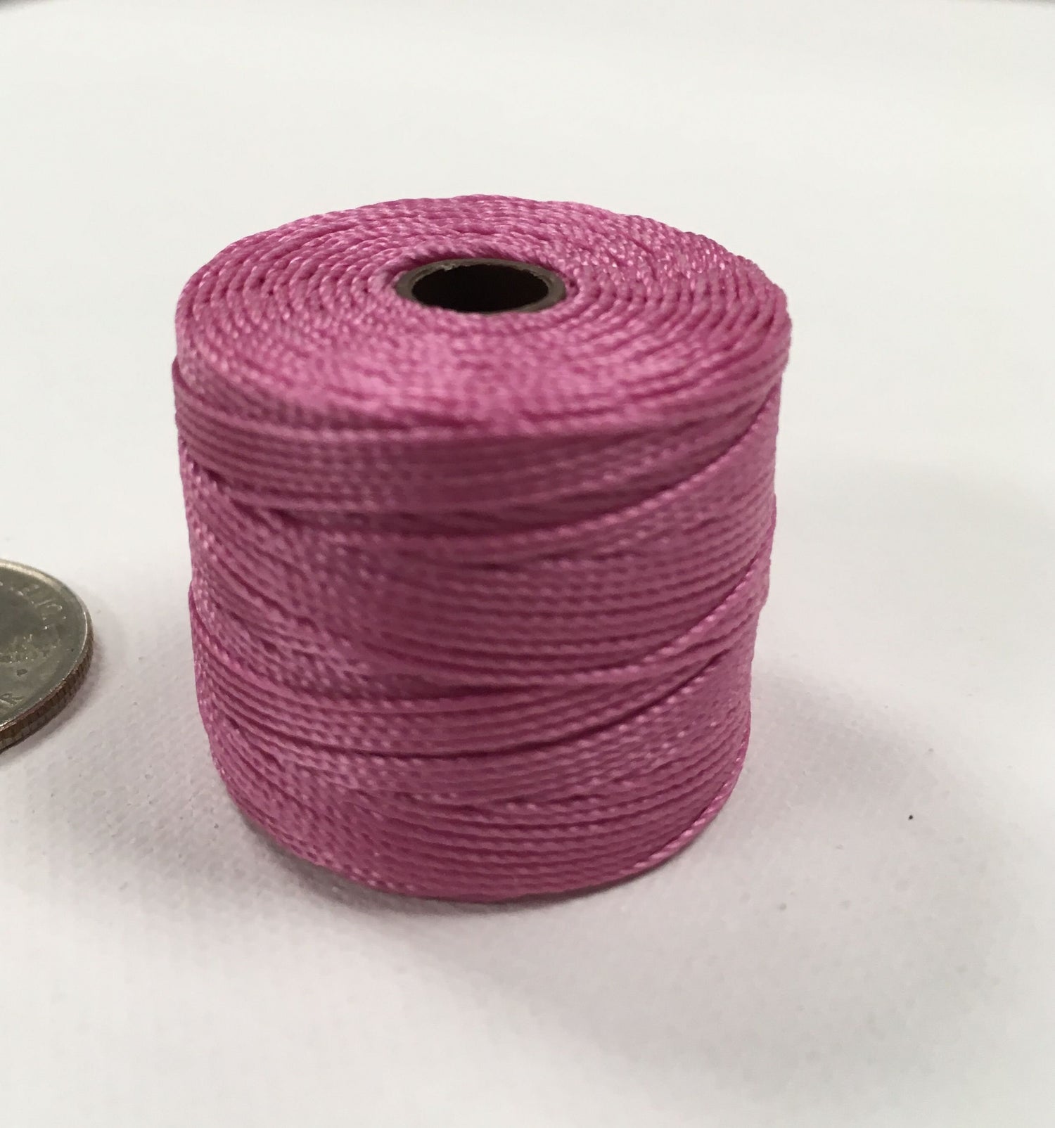 S-lon TEX210 Lt Orchid nylon bead cord 77 yard