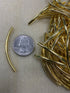 Gold plate Spacer Tubes, 50x3mm 100pc