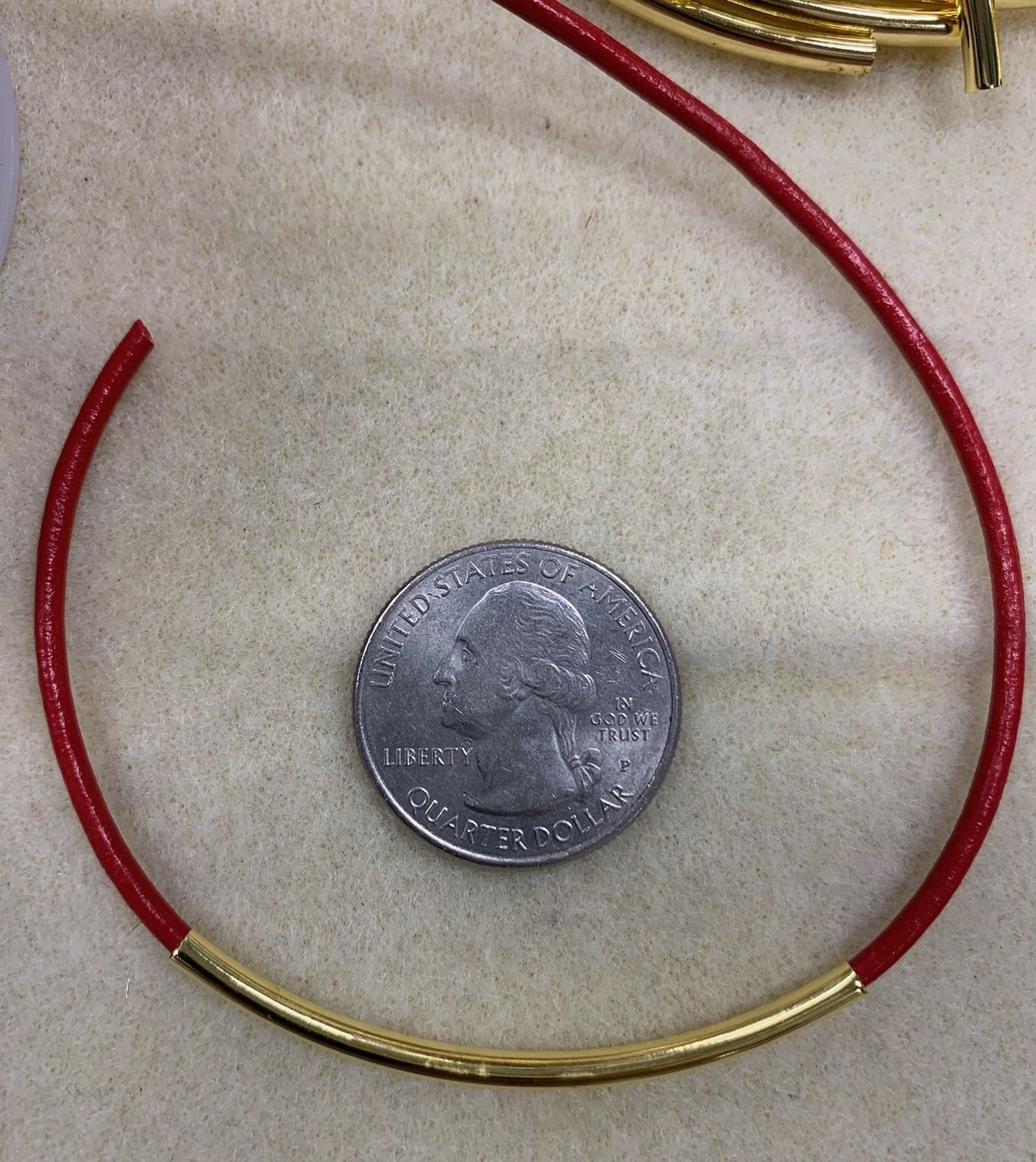 Gold plate Spacer Tubes, 50x3mm 100pc