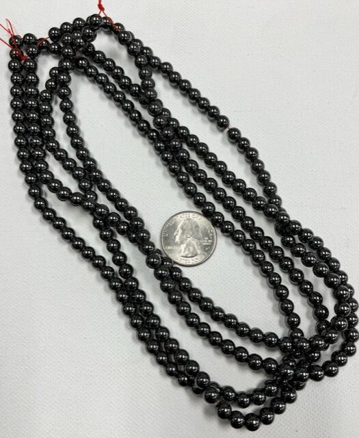 Hematite 6mm round strands
