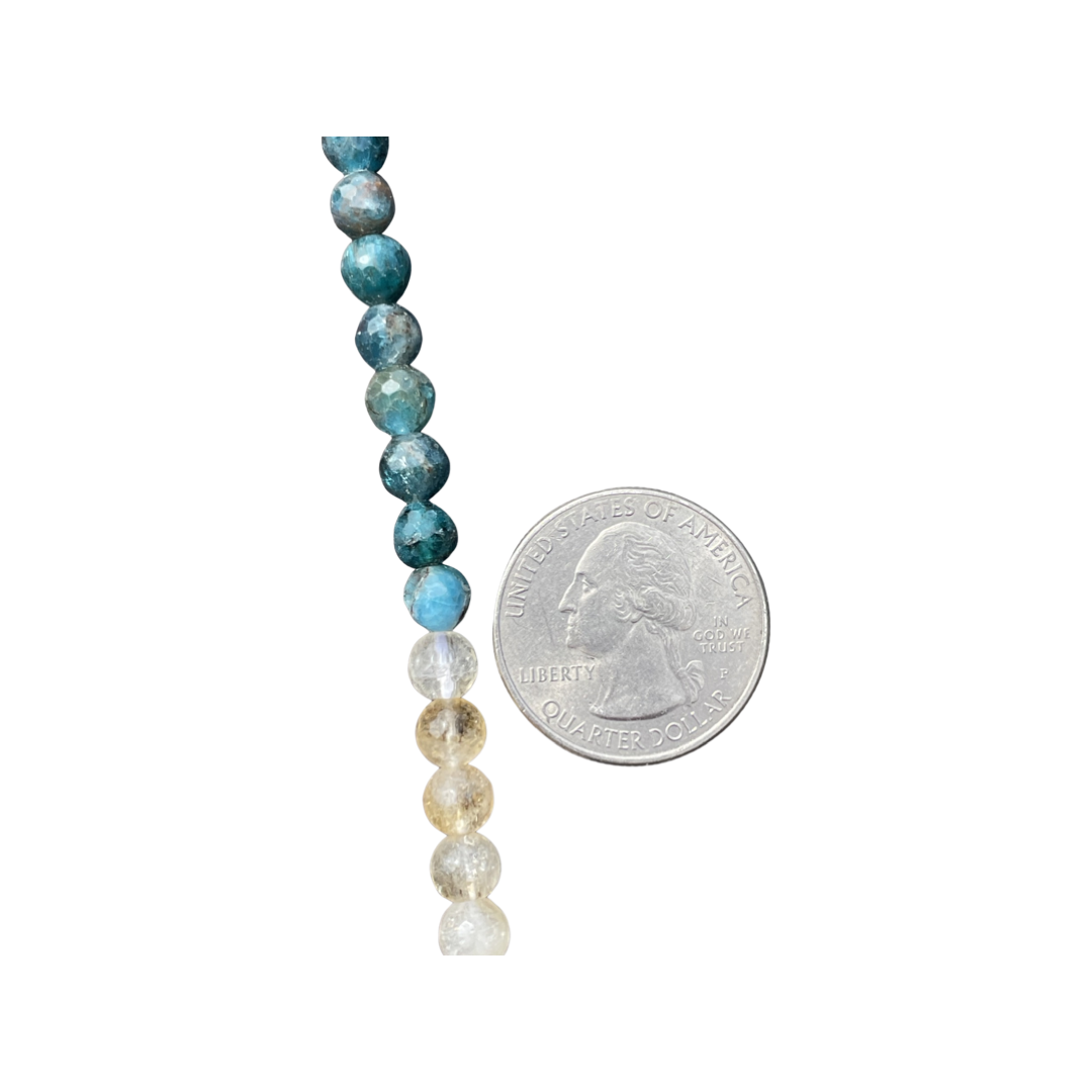 Mixed Gemstone Faceted 6mm Round