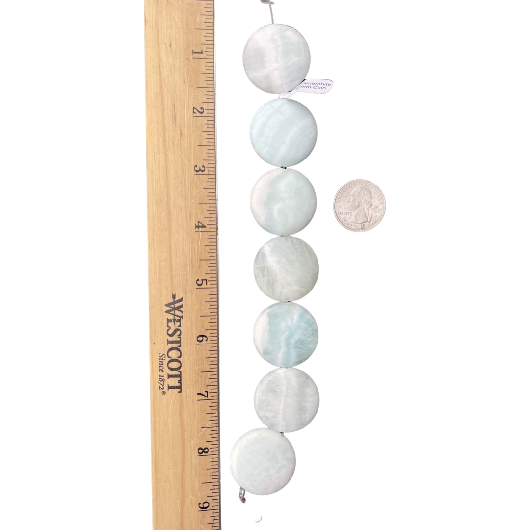 Hemimorphite 30mm Coin round