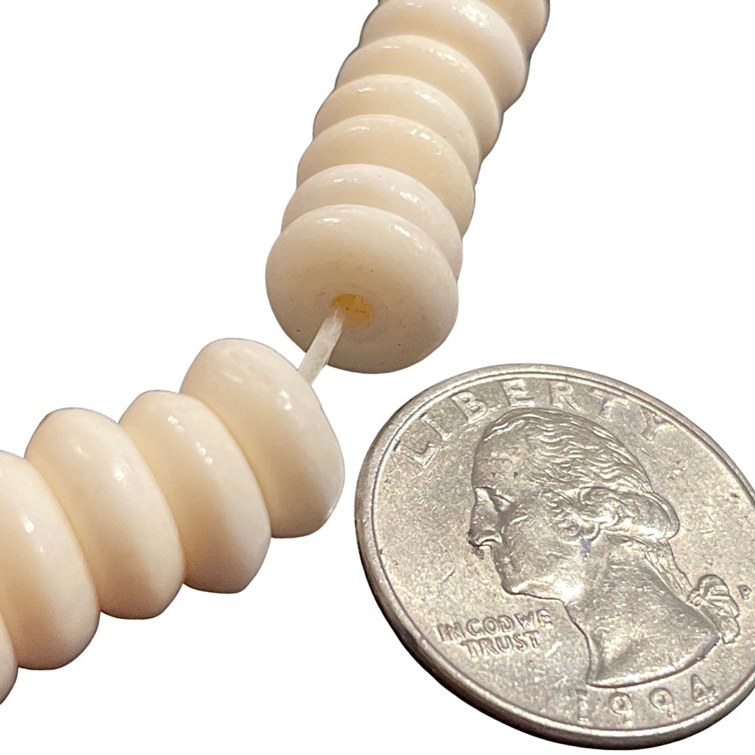 African Bone Beads Disk beads 10x5