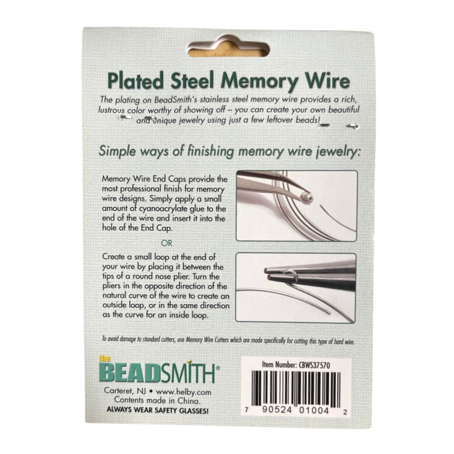 Silver-Plated Memory Wire (2.5" and 3.6" Sizes)