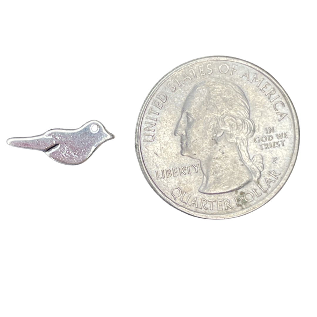 Pewter Bird Beads