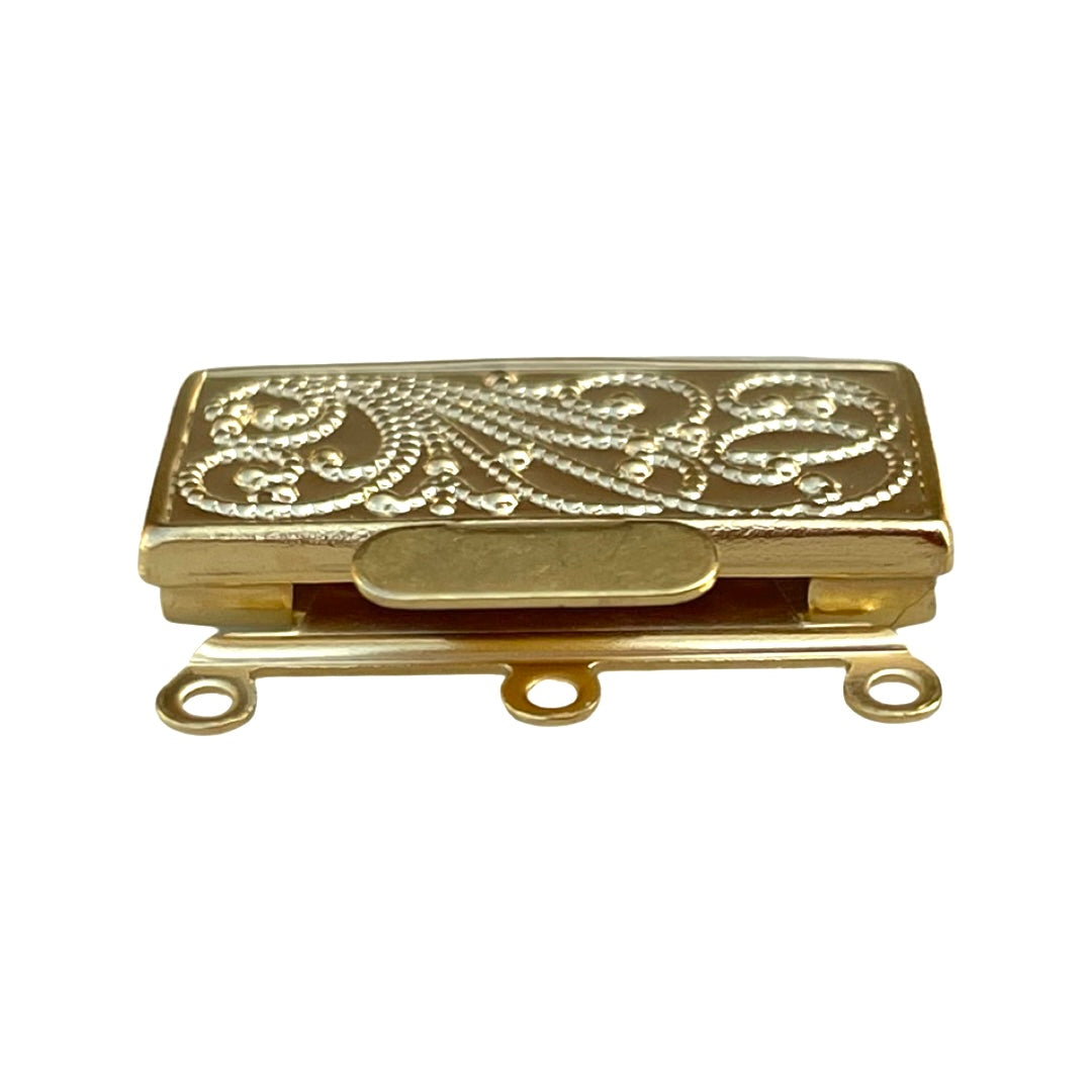 Three Strand Clasp Brass