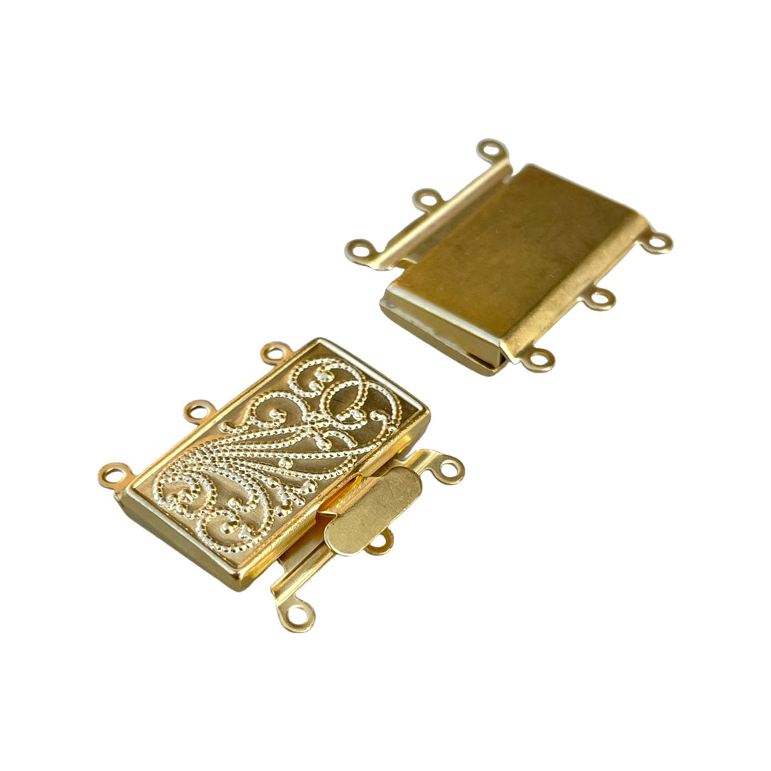 Three Strand Clasp Brass