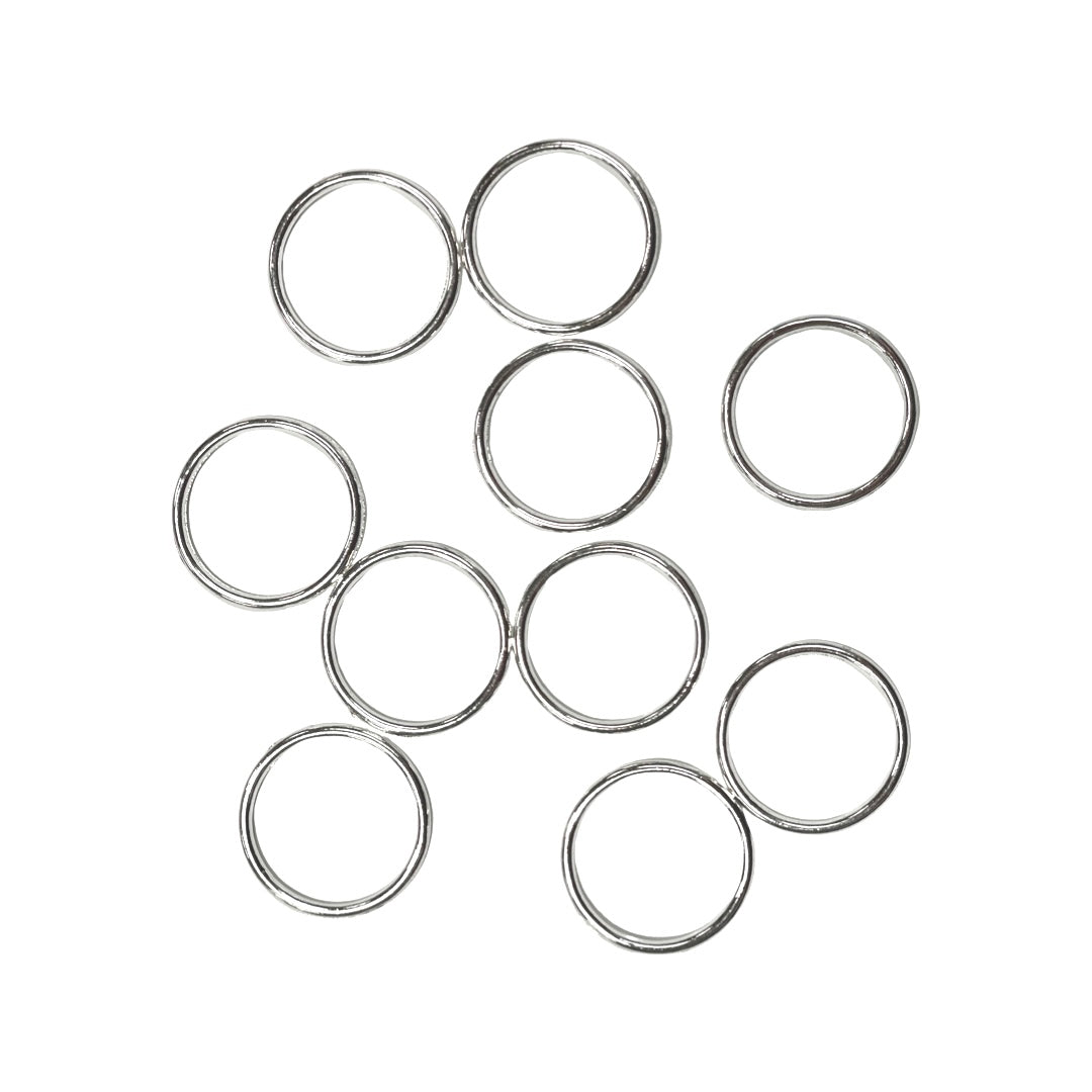 Jump Ring, Closed Silver Plated, 24mm