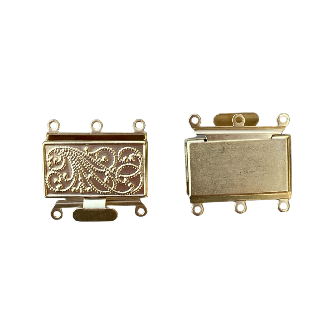 Three Strand Clasp Brass