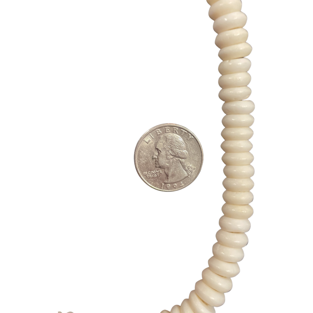 African Bone Beads Disk beads 10x5