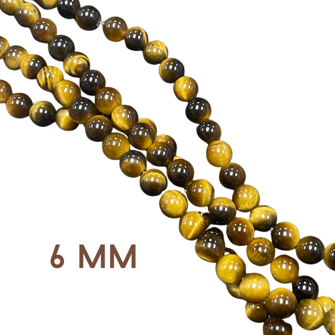 Tiger Eye beads 6mm  Round