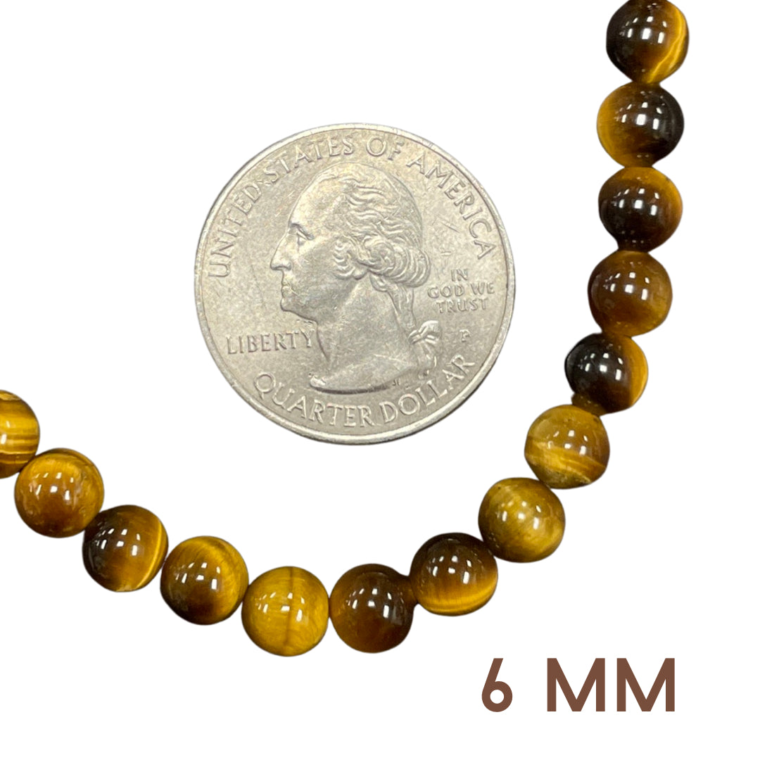 Tiger Eye beads 6mm  Round