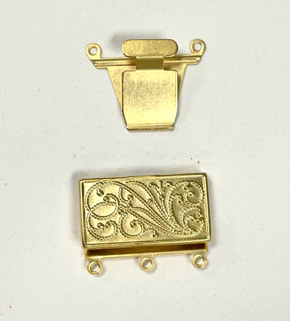 Connector Clasp Matte Gold Plated