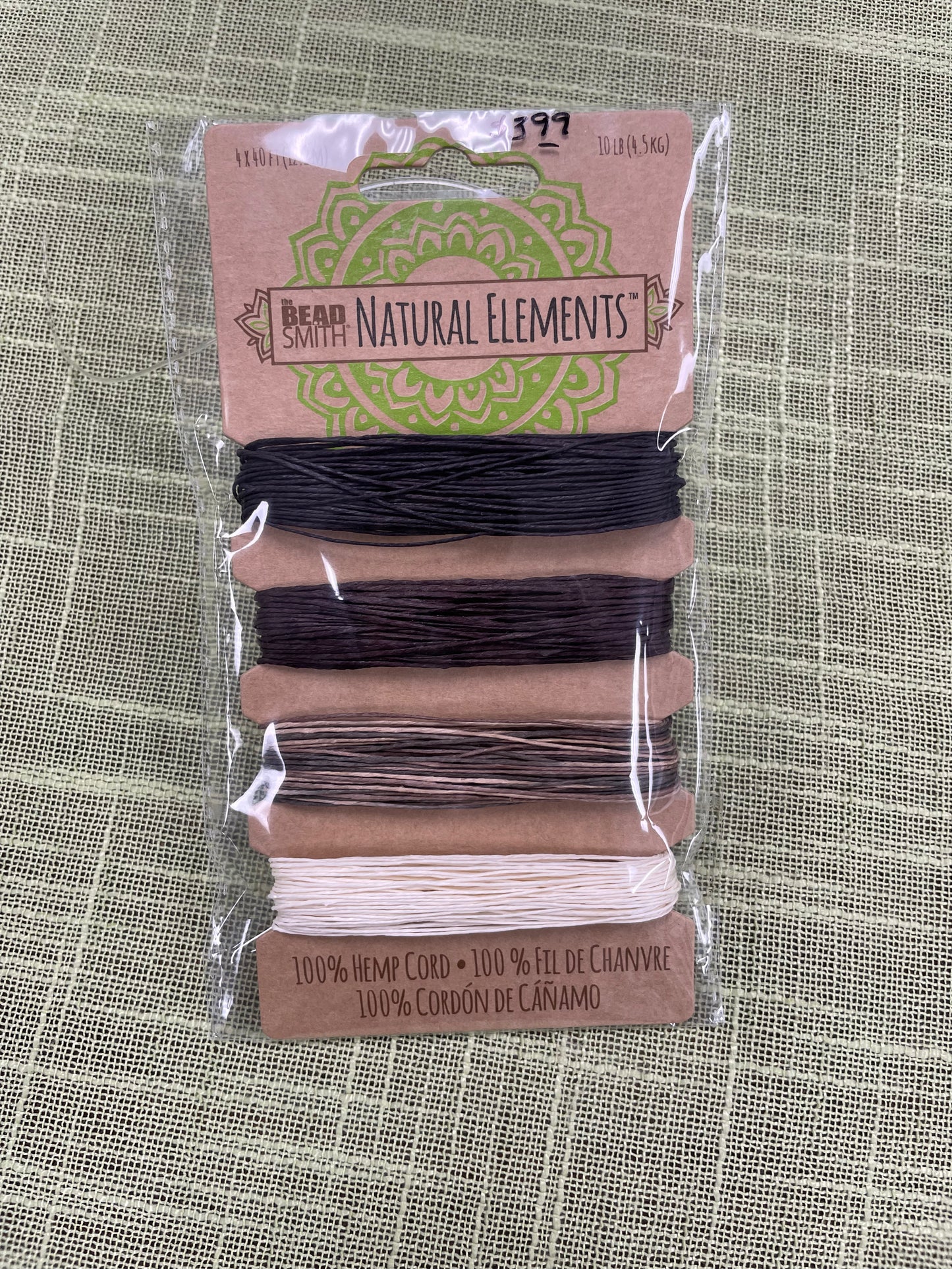 BeadSmith Natural Elements Hemp Cord