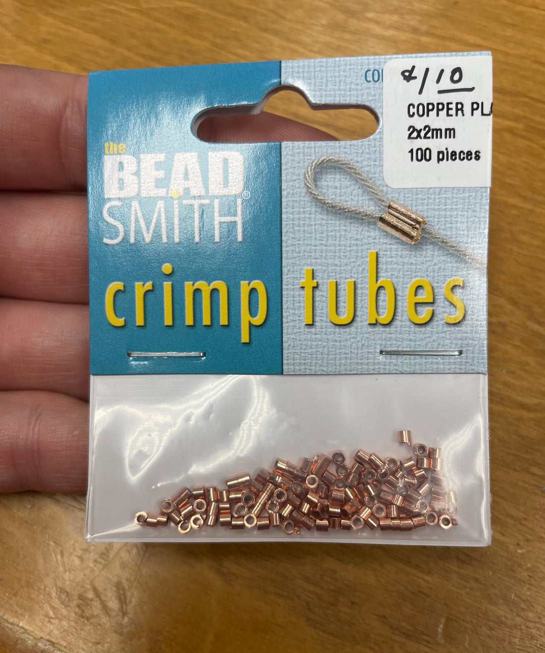 Crimp Tubes Copper Plated 2X2MM
