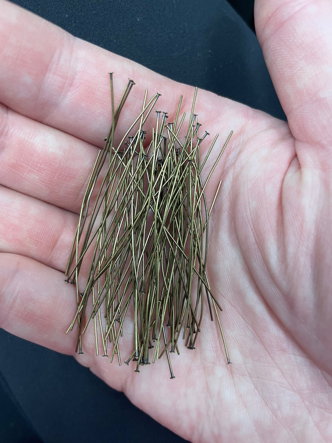 Flat Head Pins Antique Bronze Plated