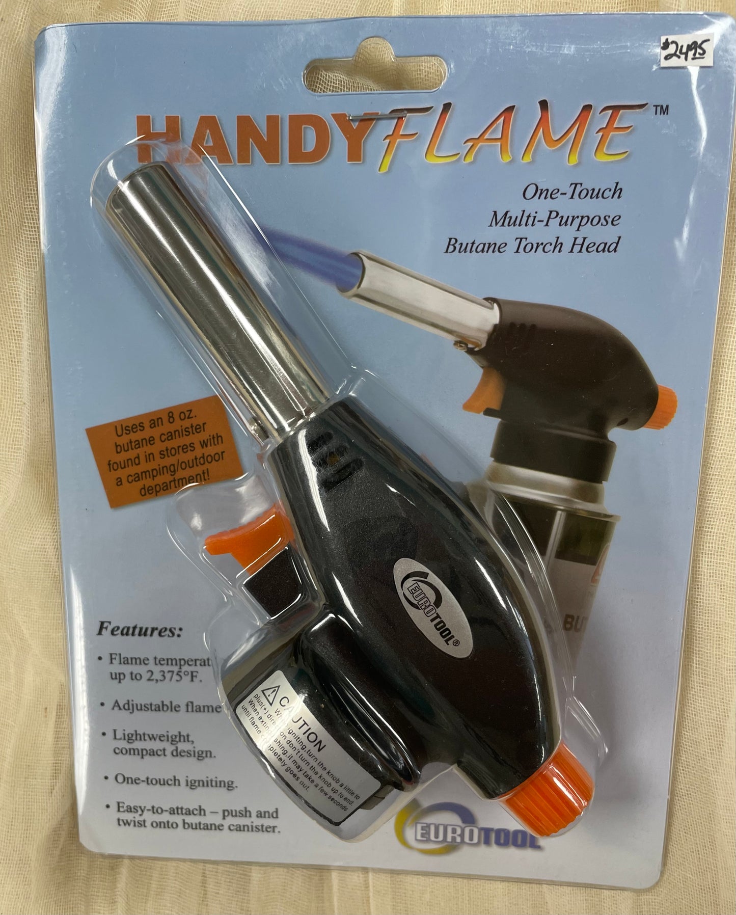 EuroTool Handy Flame One-Touch Multi-Purpose Butane Torch Head