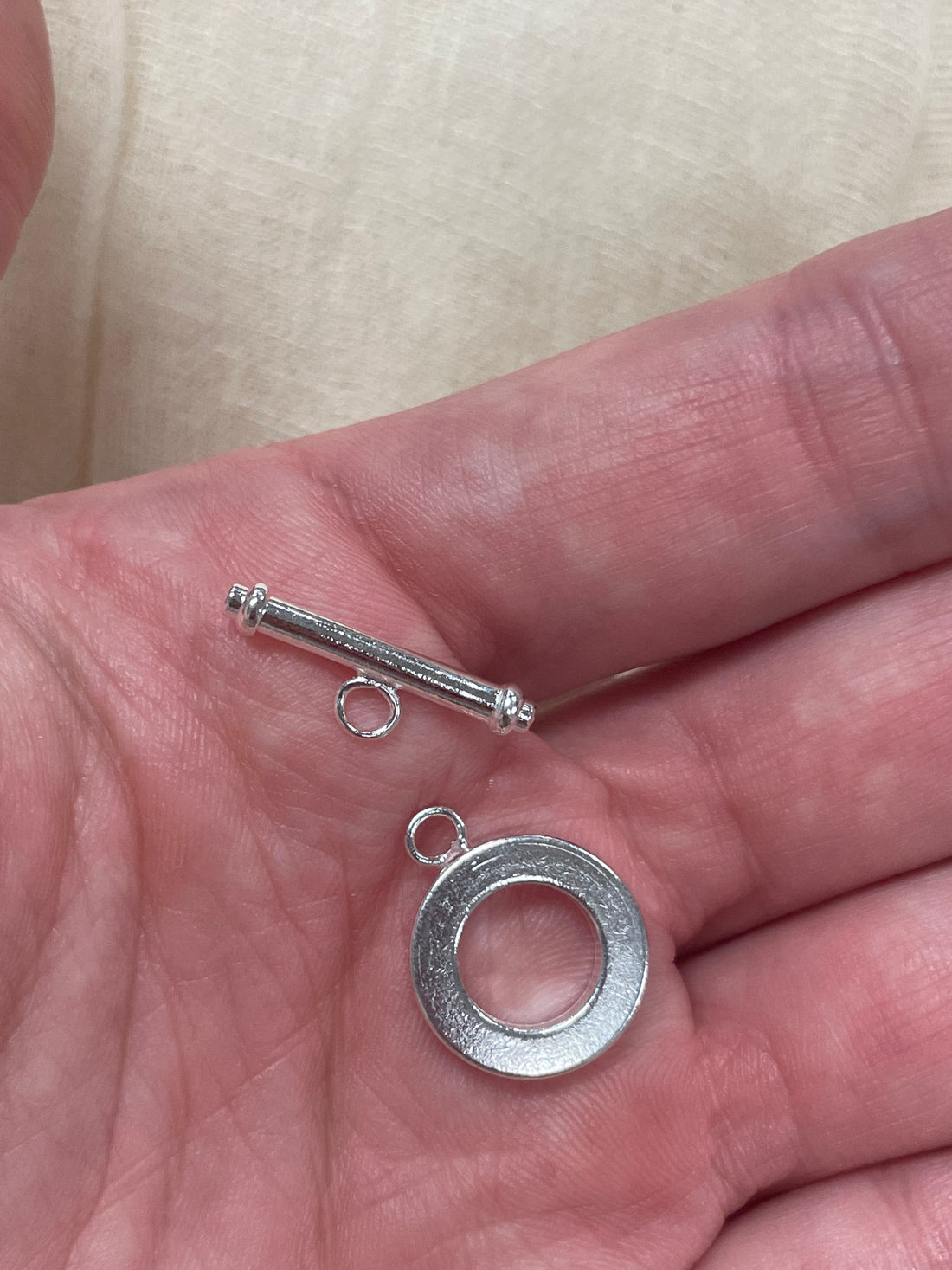 Toggle Clasps Silver Plated 15mm (5 Sets)