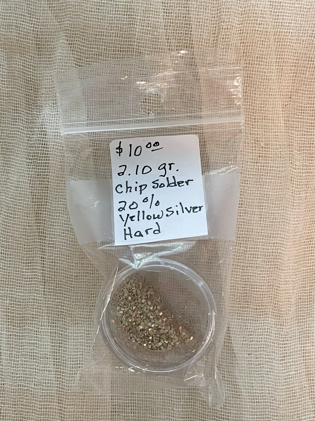 2.10 gr. Chip Solder 20% Yellow Silver - Hard