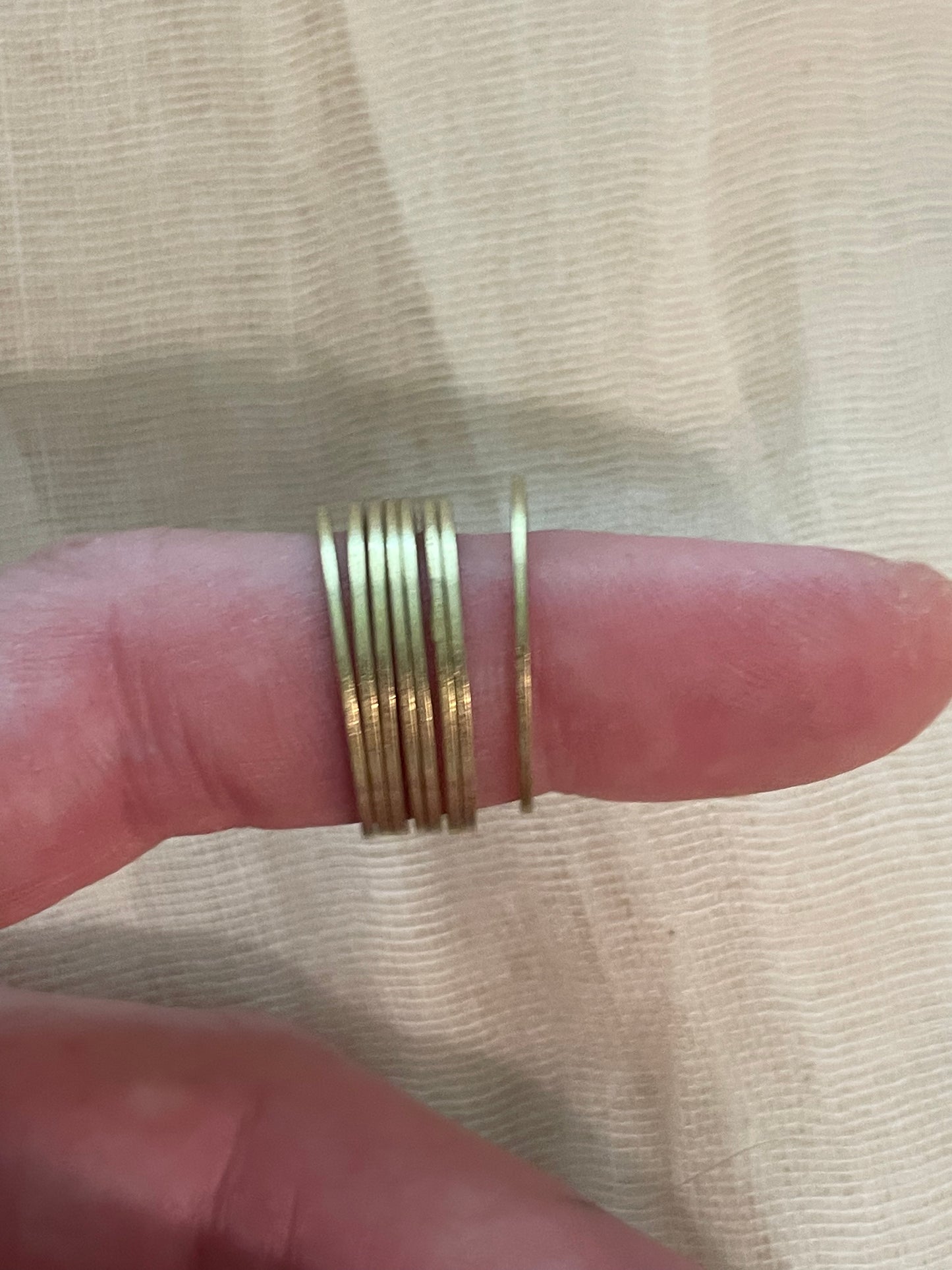 Solid Brass Soldered rings, 2 sizes
