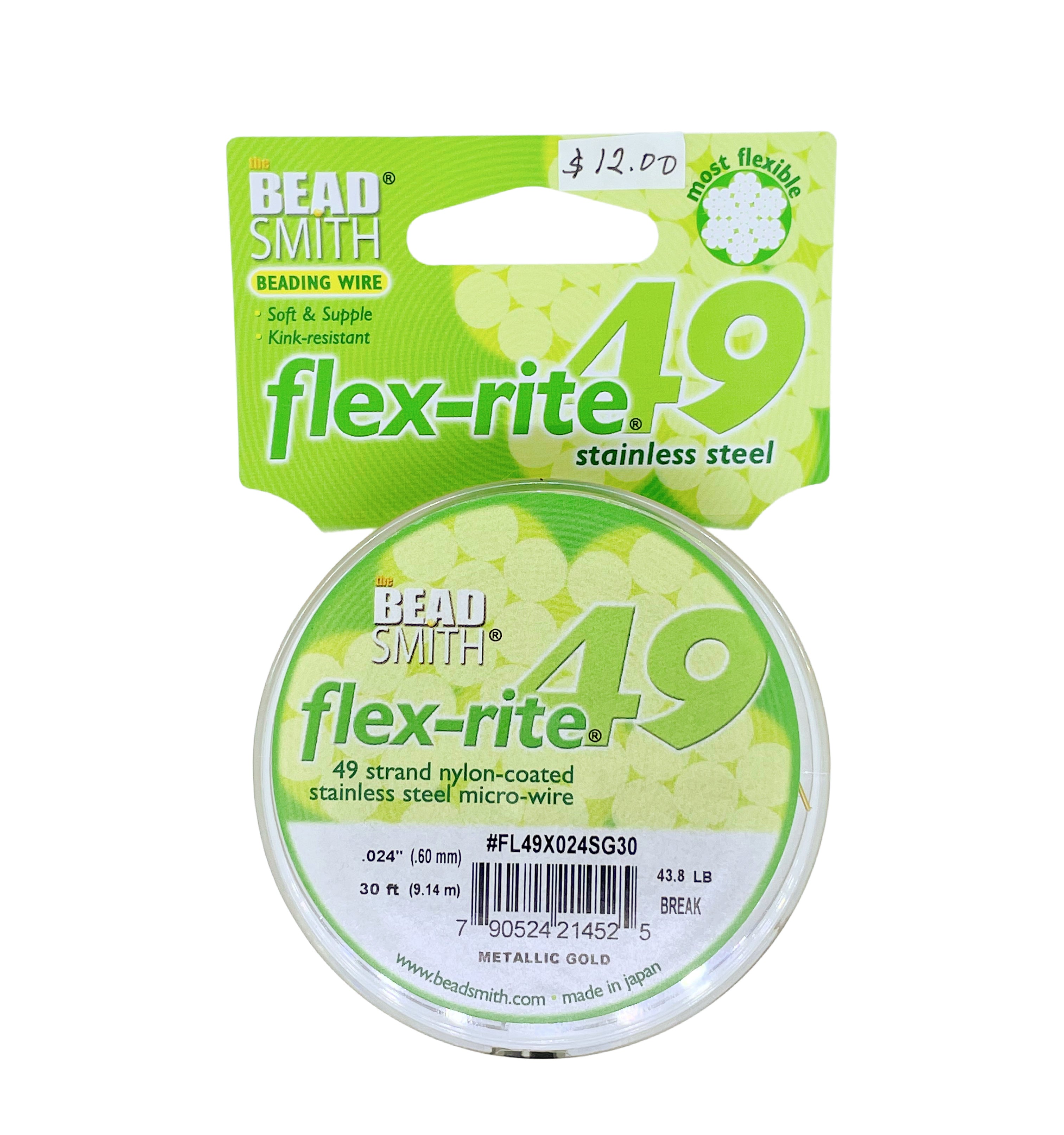 Flex-Rite 49 Beading Wire Spool (Heavy) – beadsandbrushstrokes